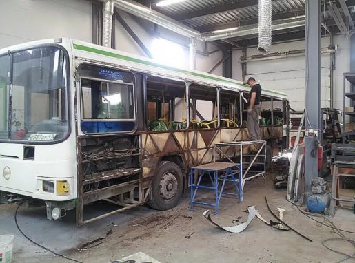 Ремонт автобусов, замена стекол, ремонт кузова стоимость ремонта и где отремонтировать - Абакан